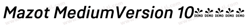 Mazot MediumVersion 10字体转换